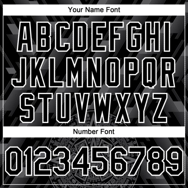 Custom Black Steel Gray-White 3D Mexico Authentic Baseball Jersey