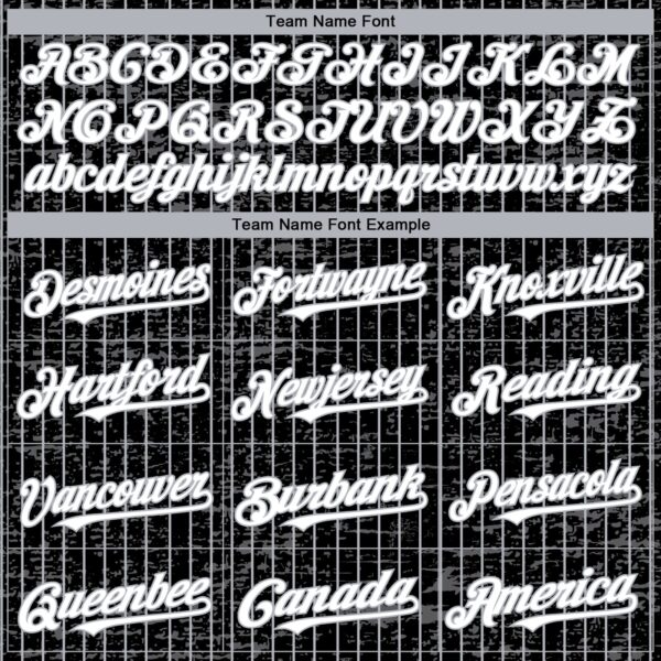 Custom Black Gray Pinstripe White 3D Pattern Design Fragment Art Authentic Baseball Jersey