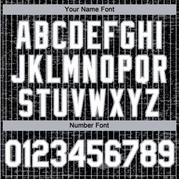 Custom Black Gray Pinstripe White 3D Pattern Design Fragment Art Authentic Baseball Jersey