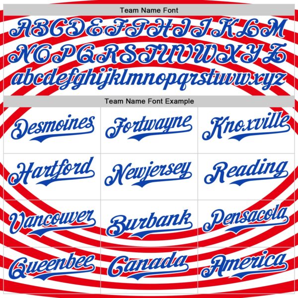 Custom White Thunder Blue-Red 3D Patriotic American Flag Authentic Baseball Jersey