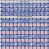Custom White Royal-Red 3D Pattern Design Patriotic American Symbol Plaid Authentic Baseball Jersey