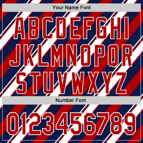 Custom Navy Red-White 3D Patriotic American Flag Authentic Baseball Jersey