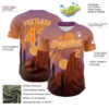 Custom Purple Bay Orange-White 3D Pattern Design Patriotic American Symbol Desert Authentic Baseball Jersey