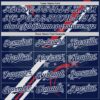 Custom Navy Red-White 3D Patriotic American Flag Authentic Baseball Jersey