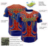 Custom Royal Yellow 3D Pattern Design Superhero Spiderman Authentic Baseball Jersey