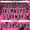 Custom Black Pink-White Splash Grunge Fragment Authentic Baseball Jersey