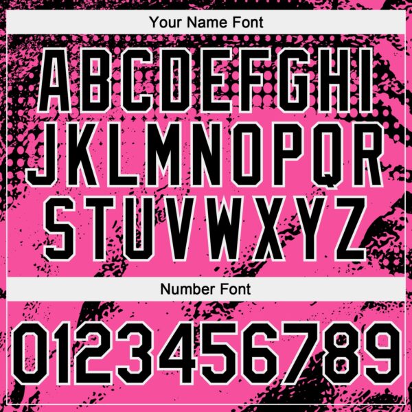 Custom Black Pink-White Splash Grunge Fragment Authentic Baseball Jersey