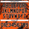 Custom Black Orange-White Splash Grunge Fragment Authentic Baseball Jersey