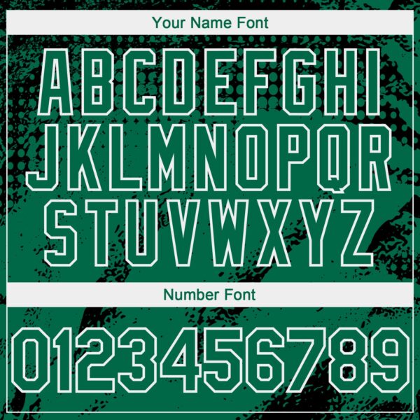 Custom Black Kelly Green-White Splash Grunge Fragment Authentic Baseball Jersey