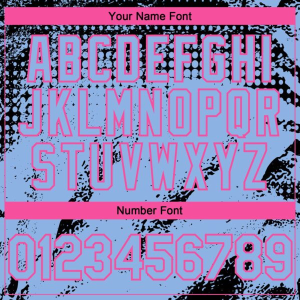 Custom Black Light Blue-Pink Splash Grunge Fragment Authentic Baseball Jersey