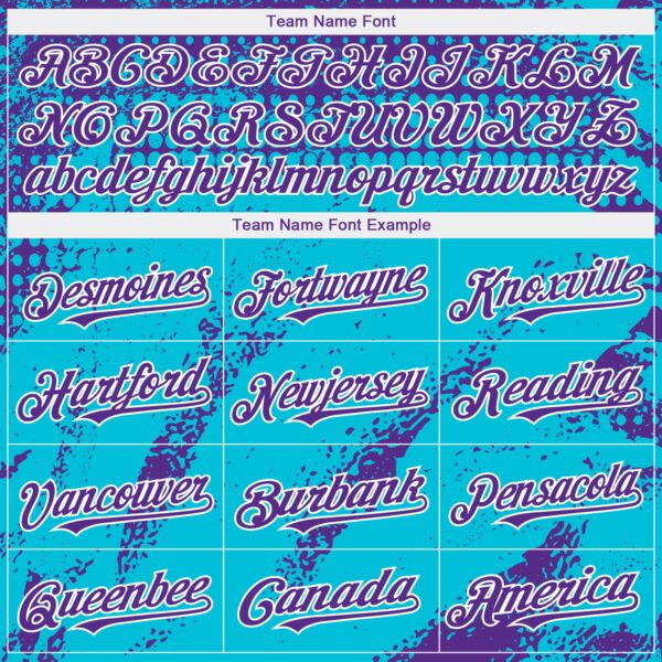 Custom Purple Lakes Blue-White Splash Grunge Fragment Authentic Baseball Jersey