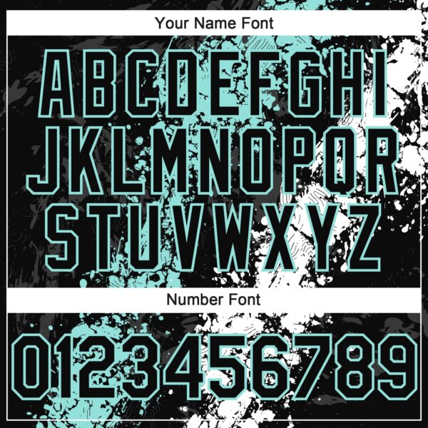 Custom Black Ice Blue-White Splash Authentic Baseball Jersey