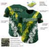 Custom Green Light Yellow-White Splash Authentic Baseball Jersey