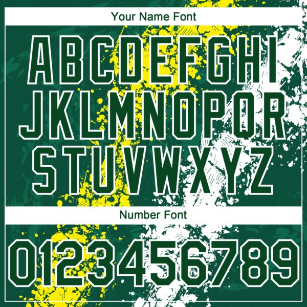 Custom Green Light Yellow-White Splash Authentic Baseball Jersey