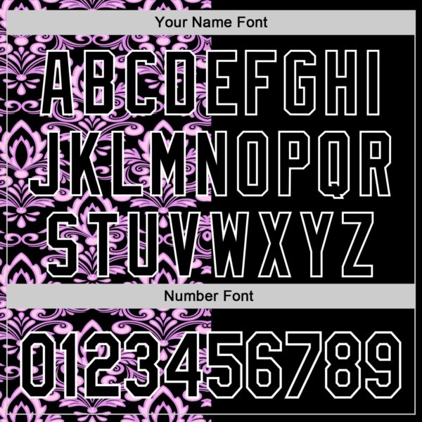 Custom Black Purple-White 3D Polynesian Style Islander Authentic Baseball Jersey