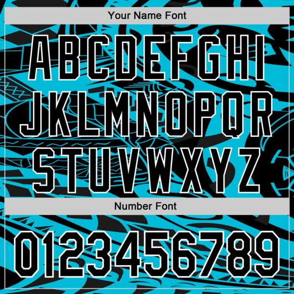 Custom Black Lakes Blue-White 3D Polynesian Style Islander Authentic Baseball Jersey