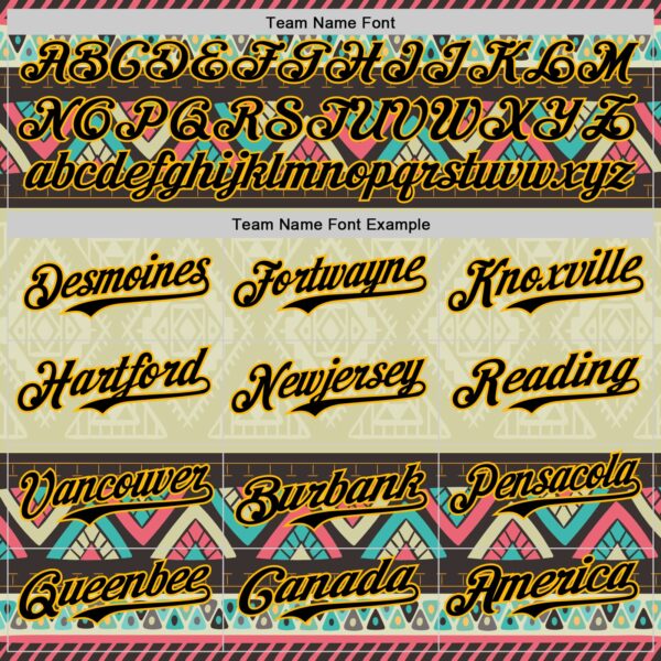 Custom Green Black-Gold 3D Polynesian Style Islander Authentic Baseball Jersey