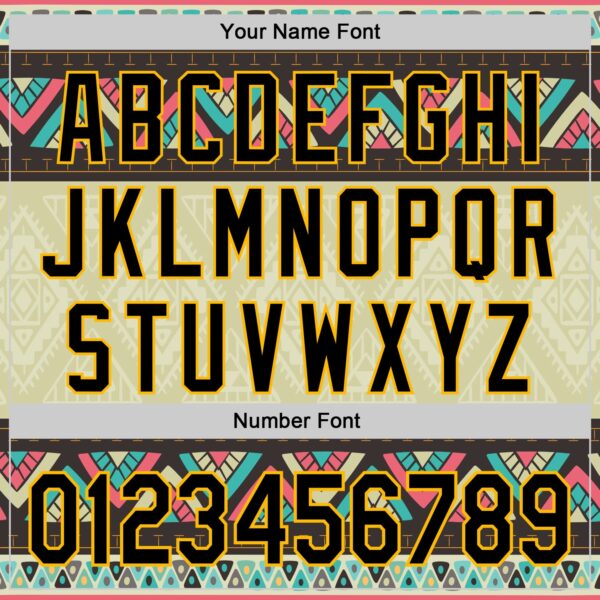 Custom Green Black-Gold 3D Polynesian Style Islander Authentic Baseball Jersey