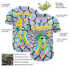 Custom Purple Yellow-White 3D Pattern Design Trippy Magic Mushrooms Alien Authentic Baseball Jersey