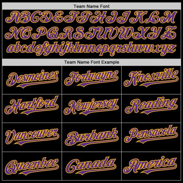 Custom Black Purple-Gold 3D Pattern Design Mardi Gras Shrove Tuesday Authentic Baseball Jersey