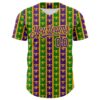 Custom Green Purple-Gold 3D Pattern Design Mardi Gras Shrove Tuesday Authentic Baseball Jersey
