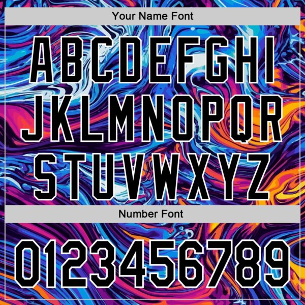 Custom Black White 3D Pattern Design Burner Costumes Lava Authentic Baseball Jersey