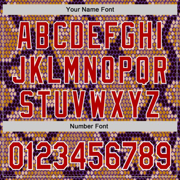 Custom Purple Red-White 3D Pattern Design Rave Party Animal Snake Python Print Authentic Baseball Jersey