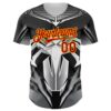 Custom Black Red-Yellow 3D Pattern Design Burner Costumes Mecha Authentic Baseball Jersey