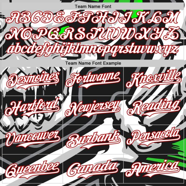 Custom Black White-Red 3D Pattern Design Burner Costumes Skull Authentic Baseball Jersey