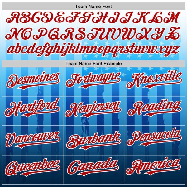 Custom White Red-Blue 3D American Flag Authentic Baseball Jersey