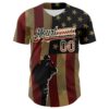 Custom Camo Vintage USA Flag-City Cream 3D American Flag Military Army Authentic Salute To Service Baseball Jersey