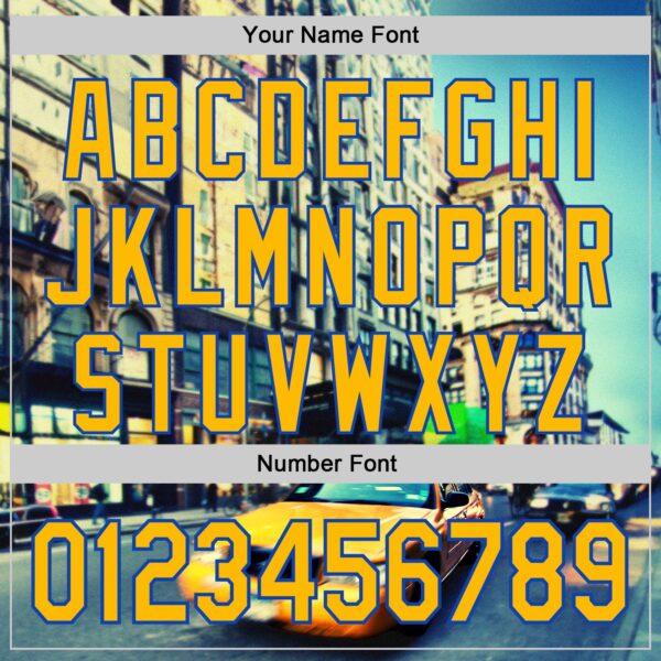 Custom Green Gold-Thunder Blue 3D Pattern Design New York Cityscape Statue Of Liberty Authentic Baseball Jersey