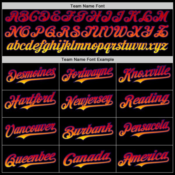 Custom Black Orange-Dark Purple 3D Pattern Design Gradient Miami Cityscape Sunset Authentic Baseball Jersey