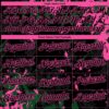 Custom Black Green-Pink Splash Authentic Baseball Jersey