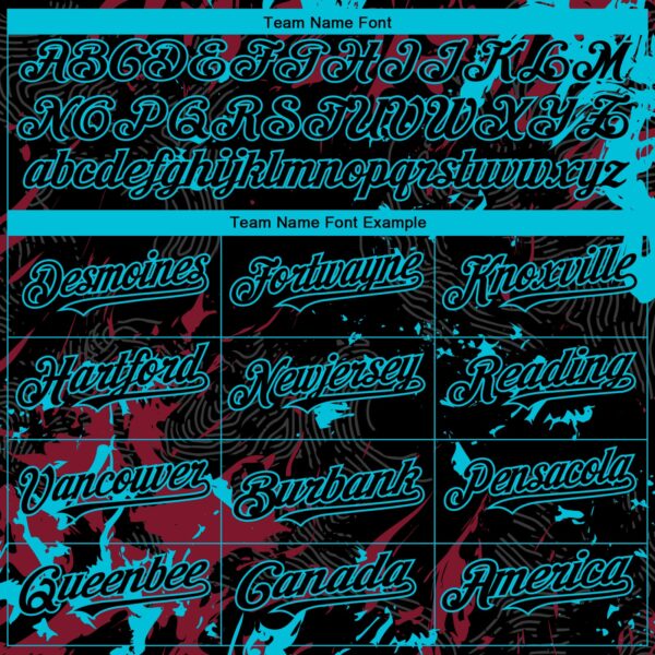 Custom Black Crimson-Lakes Blue Splash Authentic Baseball Jersey