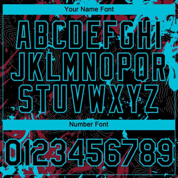 Custom Black Crimson-Lakes Blue Splash Authentic Baseball Jersey