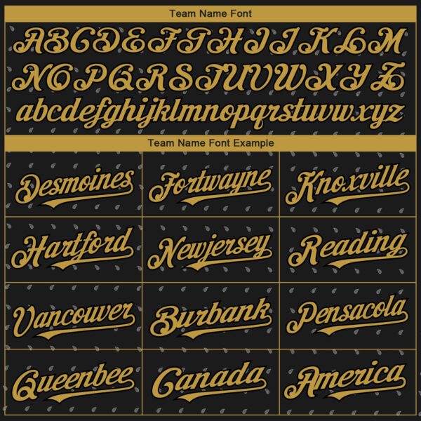 Custom Black Old Gold-Gray Rave Party Ethnic Paisley Bandana Authentic Baseball Jersey