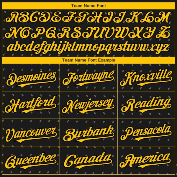 Custom Black Yellow Rave Party Ethnic Paisley Bandana Authentic Baseball Jersey