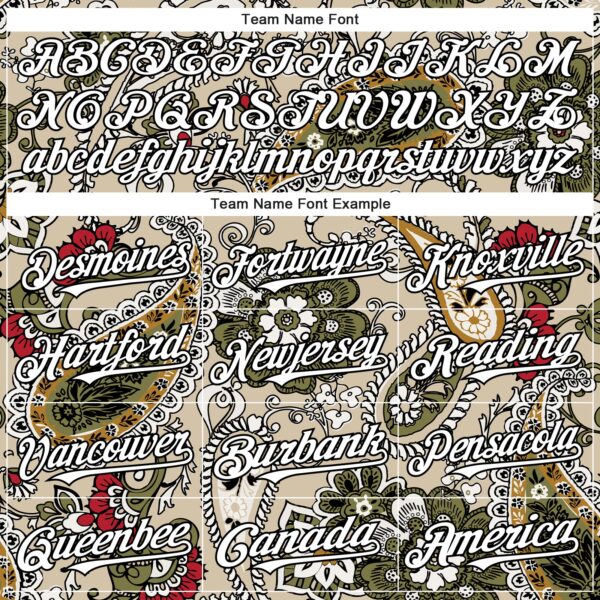 Custom City Cream White-Black Rave Party Ethnic Paisley Bandana Authentic Baseball Jersey