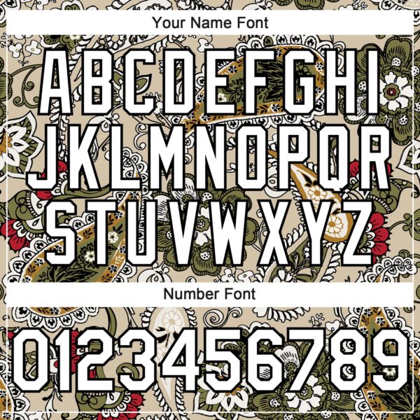 Custom City Cream White-Black Rave Party Ethnic Paisley Bandana Authentic Baseball Jersey