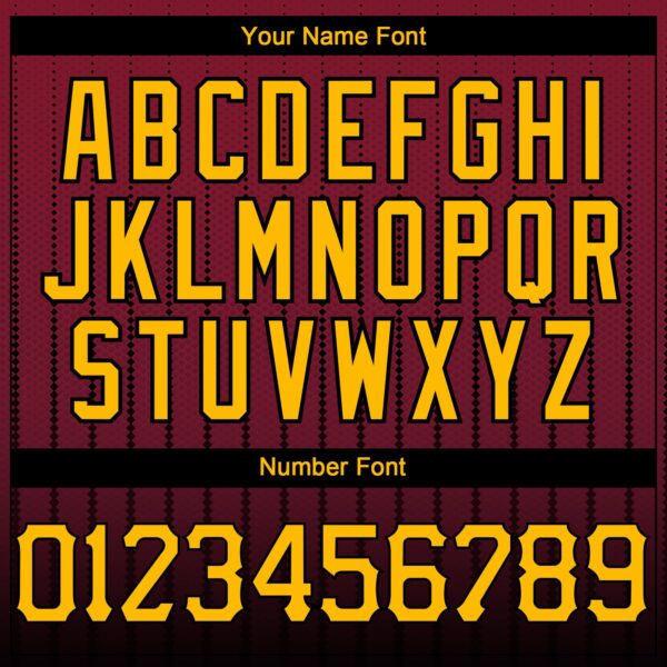 Custom Crimson Gold-Black 3D Pattern Design Gradient Geometric Shape Authentic Baseball Jersey