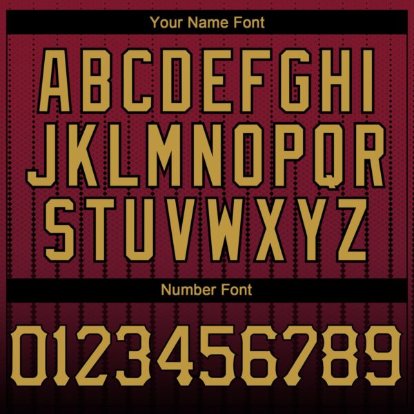 Custom Crimson Old Gold-Black 3D Pattern Design Gradient Geometric Shape Authentic Baseball Jersey