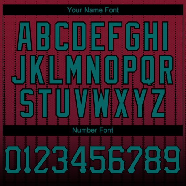 Custom Crimson Teal-Black 3D Pattern Design Gradient Geometric Shape Authentic Baseball Jersey