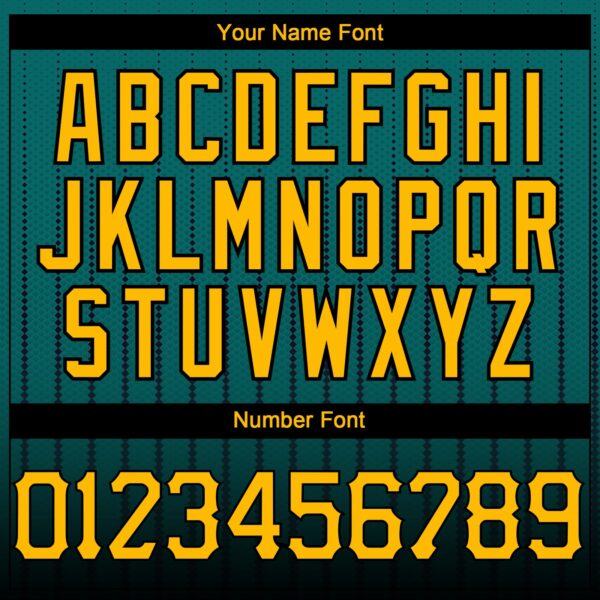 Custom Teal Gold-Black 3D Pattern Design Gradient Geometric Shape Authentic Baseball Jersey