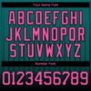 Custom Teal Pink-Black 3D Pattern Design Gradient Geometric Shape Authentic Baseball Jersey