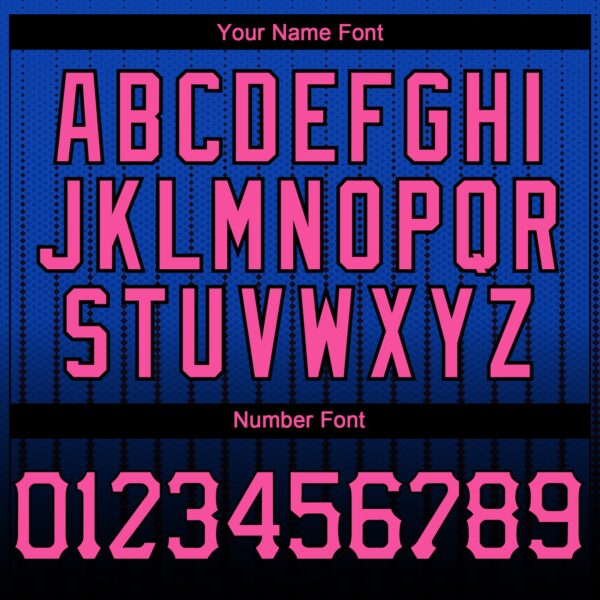 Custom Thunder Blue Pink-Black 3D Pattern Design Gradient Geometric Shape Authentic Baseball Jersey