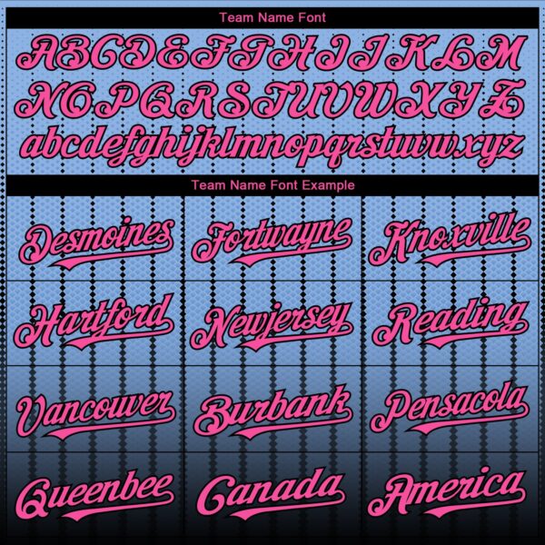 Custom Light Blue Pink-Black 3D Pattern Design Gradient Geometric Shape Authentic Baseball Jersey