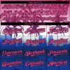 Custom Pink Blue Black-White Gradient Miami Palm Trees City Edition Authentic Baseball Jersey