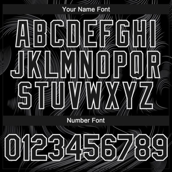 Custom Black White Fluid Lines Authentic Baseball Jersey