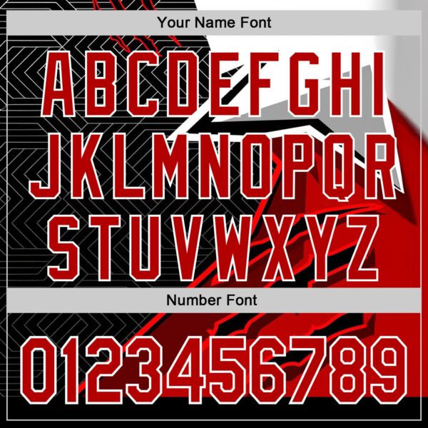 Custom Stitched Red Black-White 3D Pattern Design Canada Germany Inspired Claw Mark Sportswear Pullover Sweatshirt Hoodie